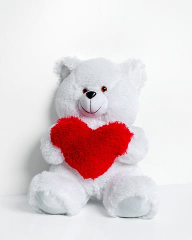 ⁨FRANK teddy bear 50 cm white⁩ at Wasserman.eu