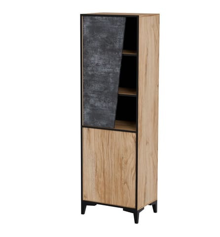 ⁨Cama 2D bookcase OVO 50x38xH182.5 oak/concrete⁩ at Wasserman.eu