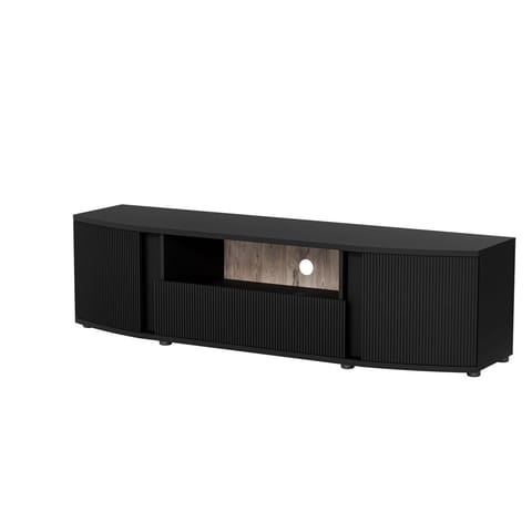 ⁨Cama RTV cabinet MICHELLE 178x35-47xH48 black/viking oak⁩ at Wasserman.eu