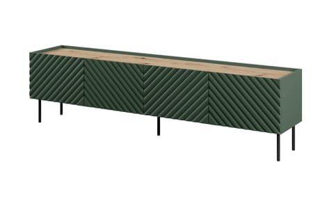 ⁨4D RTV cabinet ONDA 200x40xH54.35 green (standing or wall mounted)⁩ at Wasserman.eu