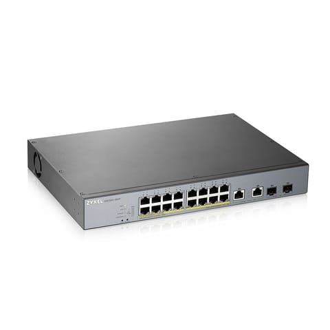 ⁨Switch Zyxel GS1350-18HP 18p PoE (PoE+: 16;) 250W Managed Gigabit⁩ w sklepie Wasserman.eu