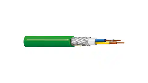 ⁨Kabel PROFINET 4x22AWG kat.5e PVC drut zielony BL-70006E.01B100 /100m/⁩ w sklepie Wasserman.eu