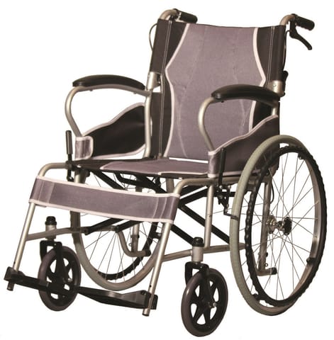 ⁨Lightweight steel Wheelchair with brakes AT52301⁩ at Wasserman.eu