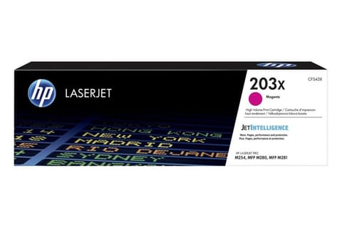 HP 203X High Yield Magenta Original LaserJet Toner Cartridge at Wasserman.eu