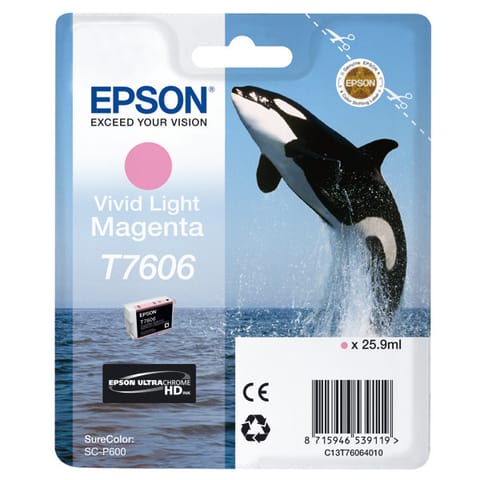 ⁨Epson oryginalny ink / tusz C13T76064N10, T7606, vivid light  magenta, 25,9ml, 1szt⁩ w sklepie Wasserman.eu