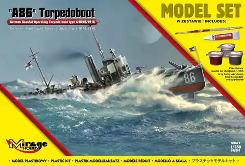 ⁨"A86" Torpedoboot Torpedoboot Verteidigung Typ A/III/56/1916⁩ im Wasserman.eu
