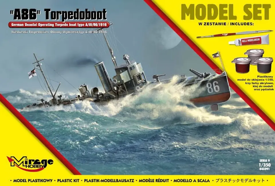 "A86" Torpedoboot Torpedowiec Obrony typ A/III/56/1916 w sklepie Wasserman.eu