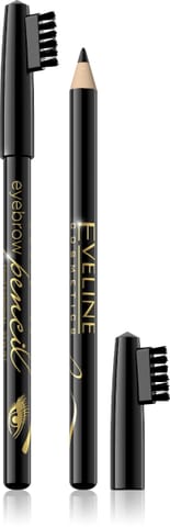 ⁨Eveline Eyebrow Pencil Kredka do brwi - czarna  1szt⁩ w sklepie Wasserman.eu