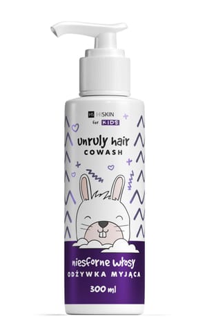 ⁨HISKIN for Kids Unruly Odżywka oczyszczająca + szampon do włosów niesfornych 300 ml⁩ w sklepie Wasserman.eu