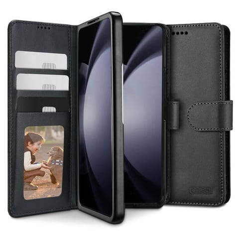 ⁨Etui SAMSUNG GALAXY Z FOLD 6 Tech-Protect Wallet czarne⁩ w sklepie Wasserman.eu