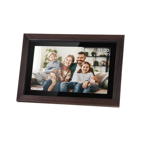 ⁨Kruger&Matz digital photo frame FRAMEO Wi-Fi 10.1" wooden frame⁩ at Wasserman.eu