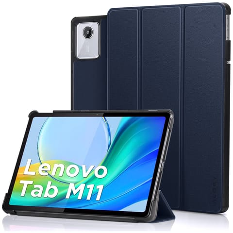 ⁨Etui do Lenovo Tab M11 10.95" TB330FU / TB330XU / TB331FC Book Case Cover z klapką obudowa futerał pokrowiec Alogy Granatowe⁩ w sklepie Wasserman.eu