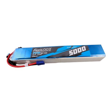 ⁨Akumulator Gens ace G-Tech 5000mAh 60/120C 44.4V 12S1P Lipo Pack z konektorem EC5⁩ w sklepie Wasserman.eu