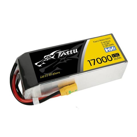 ⁨Akumulator Tattu 17000mAh 22.8V 15C 6S1P Lipo z konektorem XT90-S(anti-spark)⁩ w sklepie Wasserman.eu