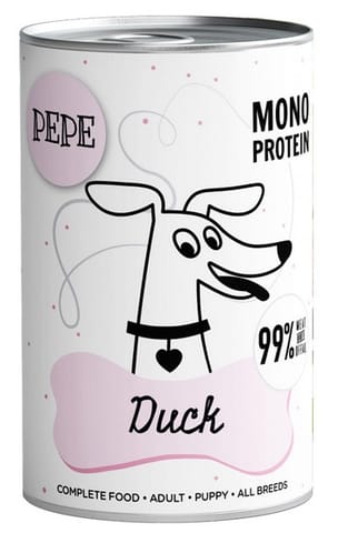 Paka Zwierzaka PEPE Duck (kaczka) puszka 400g w sklepie Wasserman.eu