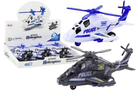 ⁨Helikopter Policyjny Biały lub Czarny Napęd Frykcyjny Światło i Dźwięk⁩ w sklepie Wasserman.eu