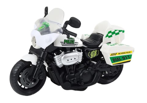 ⁨Motocykl Policyjny 1:10 Światła Dźwięki Biały Czerwony⁩ w sklepie Wasserman.eu
