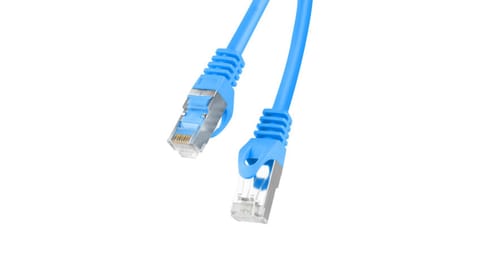 ⁨Kabel krosowy patchcord F/UTP kat.6 2m niebieski⁩ w sklepie Wasserman.eu