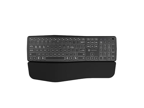 ⁨NATEC PORIFERA US WIRELESS BLUETOOTH + 2.4GHZ X-SCISSOR KEYBOARD BACKLIGHT ERGONOMIC⁩ at Wasserman.eu