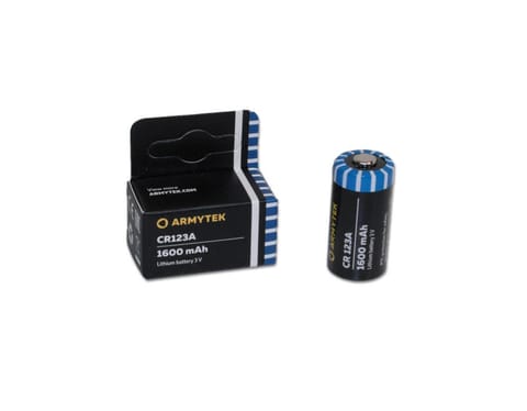⁨Armytek CR123A 1600 mAh lithium battery⁩ at Wasserman.eu
