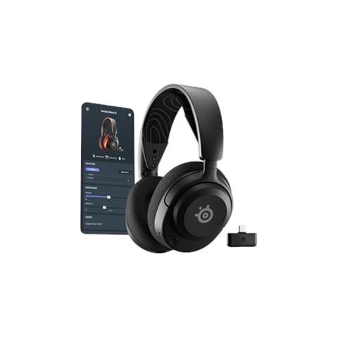 ⁨Seria SteelSeries | Zestaw słuchawkowy do gier | Arctis Nova 5 | Łączność Bluetooth | Nauszne | Mikrofon | Redukcja szumów | Łączność bezprzewodowa | Czarny⁩ w sklepie Wasserman.eu