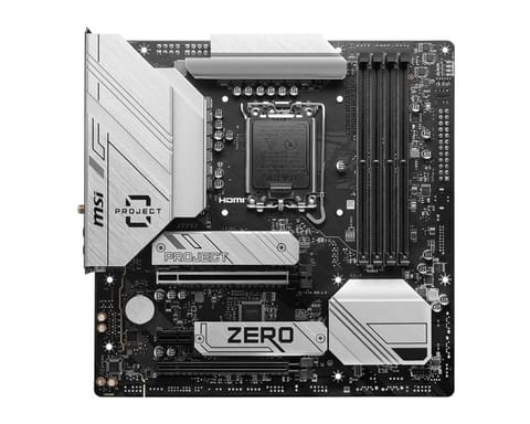 ⁨MSI B760M Ptoject Zero Intel B760 LGA 1700 micro ATX⁩ at Wasserman.eu