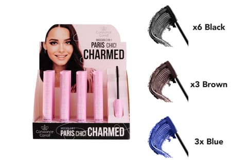 ⁨CONSTANCE CARROLL Zestaw Mascara 12xCharmed 6xBlack+3xBlue+3xBrow⁩ w sklepie Wasserman.eu