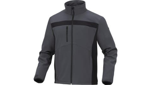 ⁨Bluza z Softshell Poliestru i elastanu kolor szaro-czarny rozmiar S LULE2GRPT⁩ w sklepie Wasserman.eu