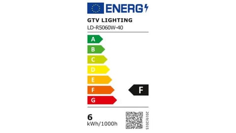 ⁨Żarówka LED, E14, R50, 6W, 500lm, 4000K, AC175-250V, 50-60Hz, Ra\80, PF\0,5, 120⁩ w sklepie Wasserman.eu