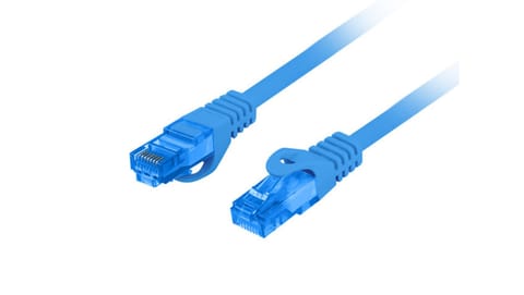 ⁨LANBERG PATCH CORD S/FTP CAT.6A 3M BLUE LSZH CCA (FLUKE PASSED) PCF6A-10CC-0300-B⁩ at Wasserman.eu