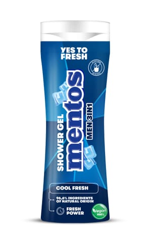 ⁨MENTOS Men Żel pod prysznic i szampon 2w1 Cool Fresh 300 ml⁩ w sklepie Wasserman.eu