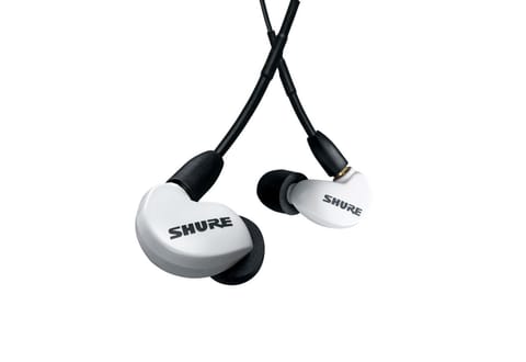 ⁨Shure AONIC 215 - in-ear headphones with single transducer and 3.5mm cable (white)⁩ at Wasserman.eu