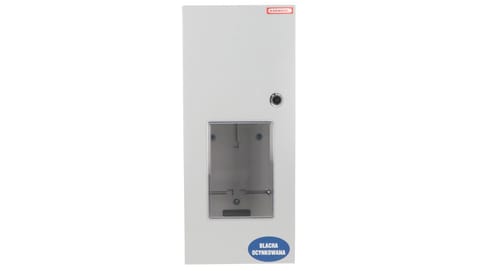 ⁨Counter cabinet surface-mounted universal sealed 1-meter 1-phase 6 modules IP54 RUH-1-P/O⁩ at Wasserman.eu