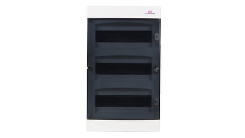 ⁨ECT36PT-S PLASTIC SWITCHGEAR NT 36M 3X 12M N+PE IP40 IK07 526X287X112 SMOKE DOOR WHITE DIDO⁩ at Wasserman.eu
