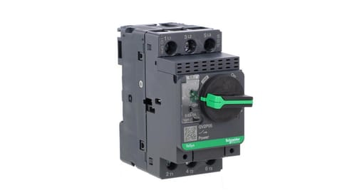 ⁨Schneider Electric Motor Circuit Breaker TeSys GV2P Slewing Drive 0.63-1A Box Terminals, GV2P05⁩ at Wasserman.eu