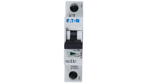 ⁨Circuit breaker 1P C 3A 15kA AC FAZ C3/1 278551⁩ at Wasserman.eu