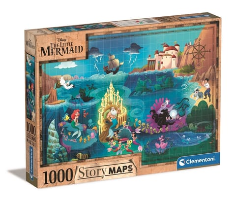 ⁨Puzzle 1000 elementów Story Maps Mała Syrenka⁩ w sklepie Wasserman.eu