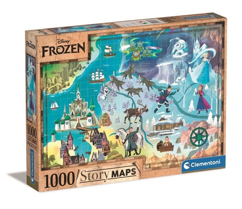 ⁨Puzzle 1000 elements Story Maps Frozen⁩ at Wasserman.eu