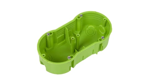 ⁨Polmark Flush-mounted box double 60mm green TP PU-PP-FPP-F2X60PŁ-N⁩ at Wasserman.eu