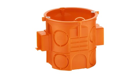 ⁨Flush-mounted box 60mm deep with screws orange S60DFw 33069008 /110pcs/⁩ at Wasserman.eu