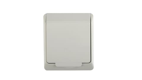 ⁨Hermes Gniazdo hermetyczne pojedyncze natynkowe z uziemieniem 16A IP44 białe 0321-02⁩ w sklepie Wasserman.eu