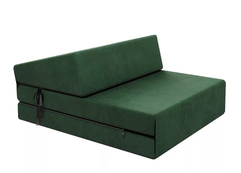 ⁨SOFKA SUZI MINI TRINITY rozkładana, wymiary: 71x204x9 cm Kolor: Pudrowy róż⁩ w sklepie Wasserman.eu