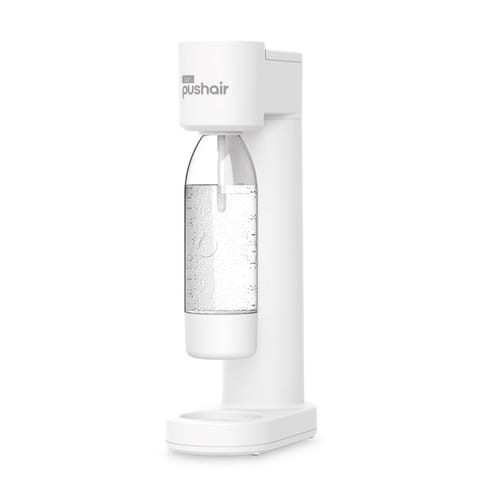 ⁨Saturator do wody Dafi PushAir + 2x butelka 0,7L + nabój CO2 (biały)⁩ w sklepie Wasserman.eu