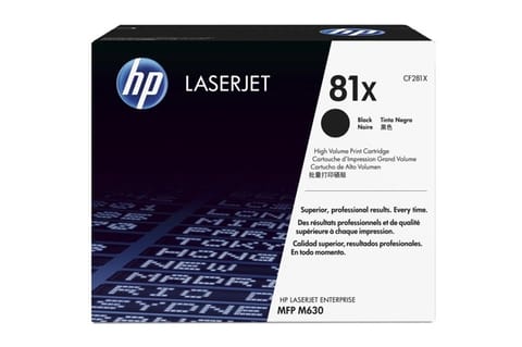 HP 81X Black CF281X LaserJet XL Cartridge at Wasserman.eu