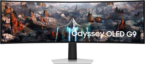 ⁨Monitor SAMSUNG LS49CG934SUXEN (49" /OLED /240Hz /5120 x 1440 /Czarno-srebrny)⁩ w sklepie Wasserman.eu