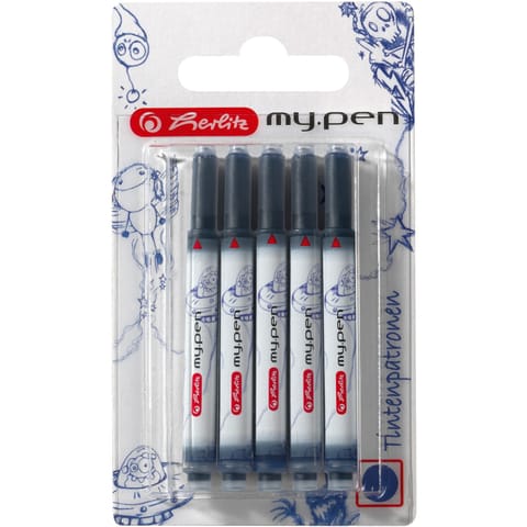 ⁨Pen cartridge my.pen x5 pcs blue⁩ at Wasserman.eu