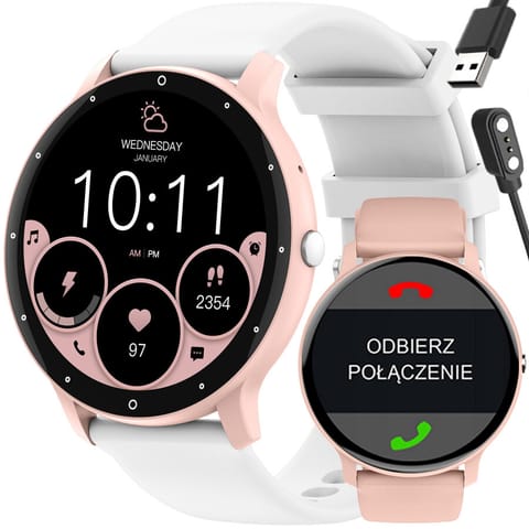 ⁨SMARTWATCH UNISEX GRAVITY GT1-6 PRO - ROZMOWY BLUETOOTH, DODATKOWY PASEK (sg027f)⁩ w sklepie Wasserman.eu