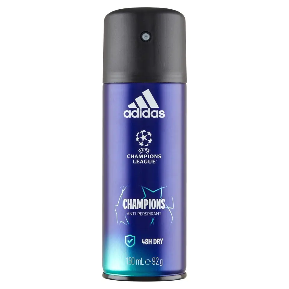 Adidas Champions League Champions Dezodorant anti-perspirant 48H Dry - spray 150ml w sklepie Wasserman.eu
