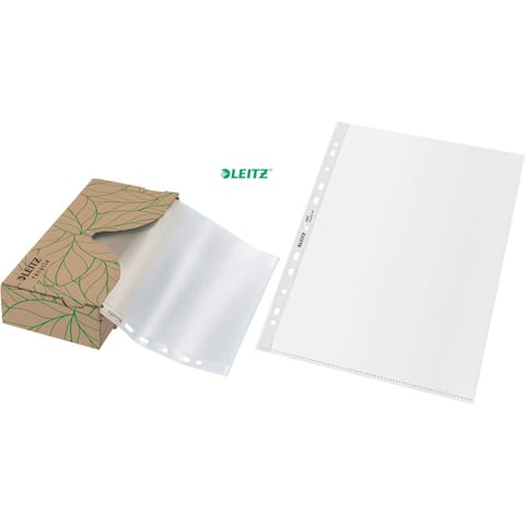 ⁨Koszulki Leitz Recycle At Hand A4/70µm groszkowe (40)⁩ w sklepie Wasserman.eu