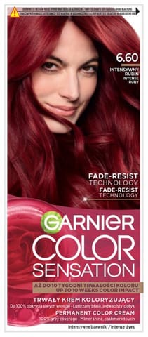 ⁨GARNIER Color Sensation Krem koloryzujący nr 6.60 - Intensywny Rubin 1op.⁩ w sklepie Wasserman.eu